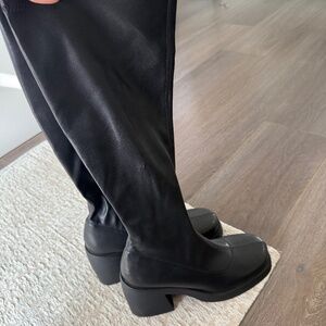 New Steve Madden Henrik Platform Boot (Women), BLACK